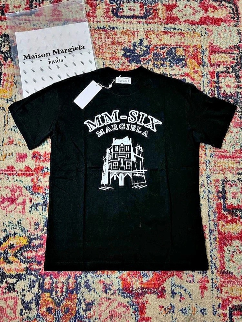 Maison Margiela Graphic Tee in Black & White